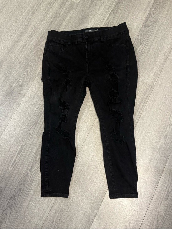 torrid Denim - Torrid Bombshell Skinny Black Distressed Jeans Womens 16XS Premium Stretch